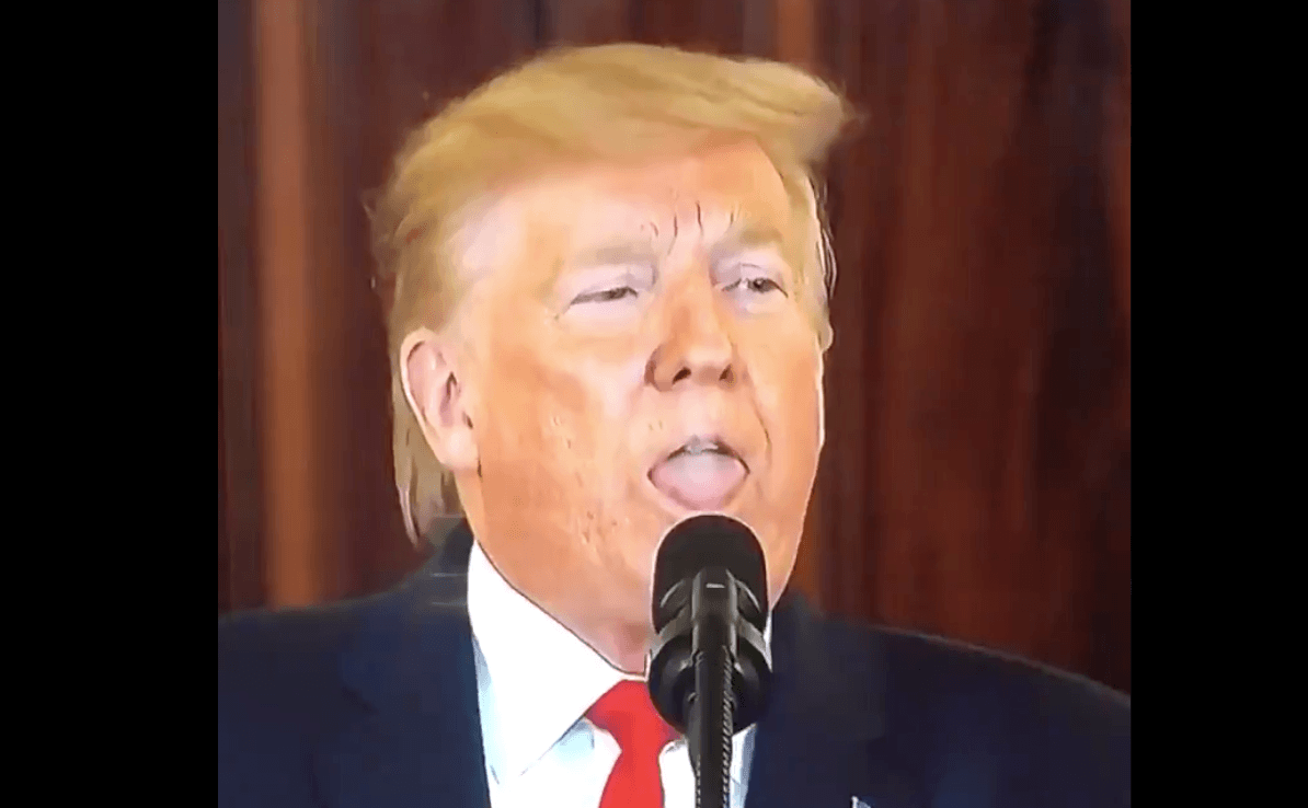 Watch Slurring Trump Repeatedly Thrust His Tongue During Statement Dry Mouth From Adderall