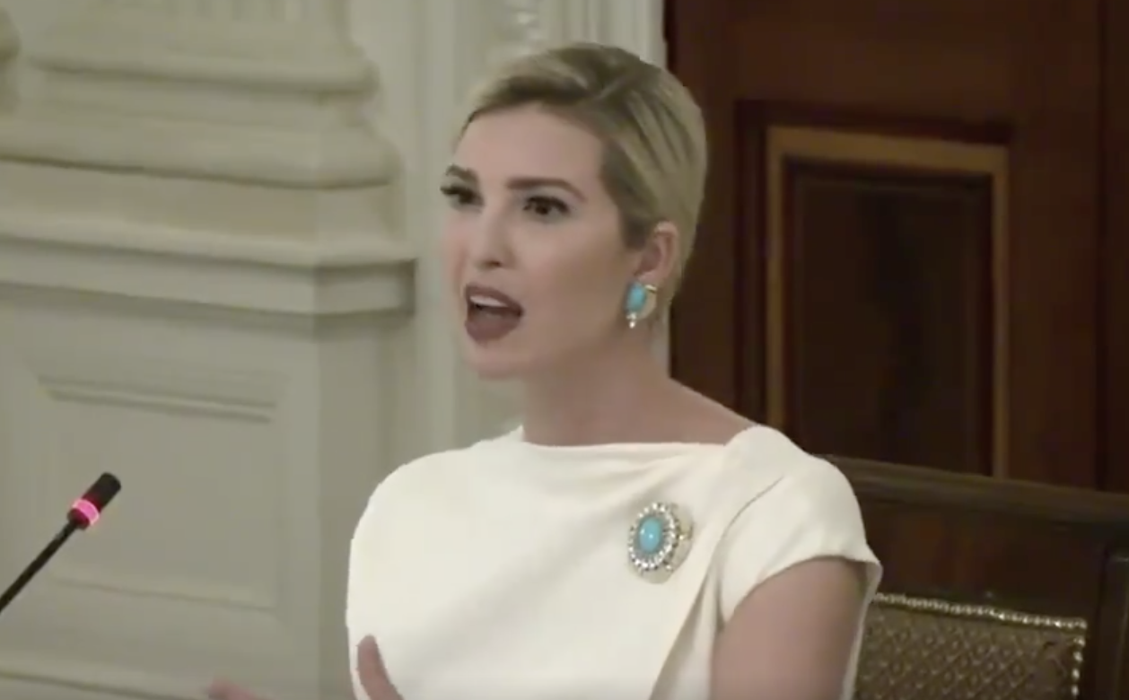 Americans Furious After Trump Allows Unqualified Ivanka To Speak In
