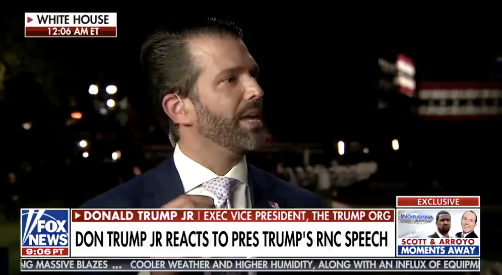 A Very Fast-Talking Don Jr. Makes Very Confusing Statement About 'Not ...
